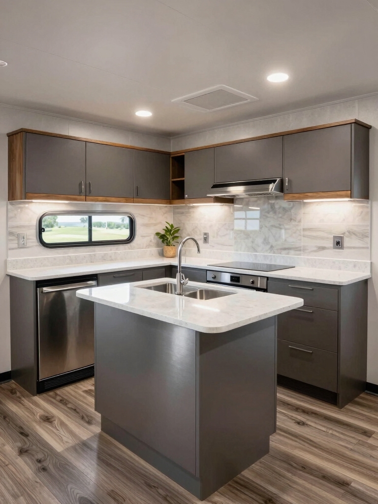 optimize single wide trailer kitchen
