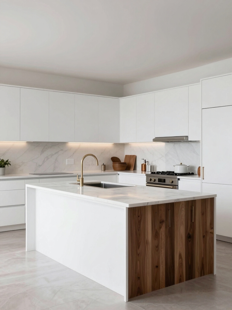 optimized kitchen work zones