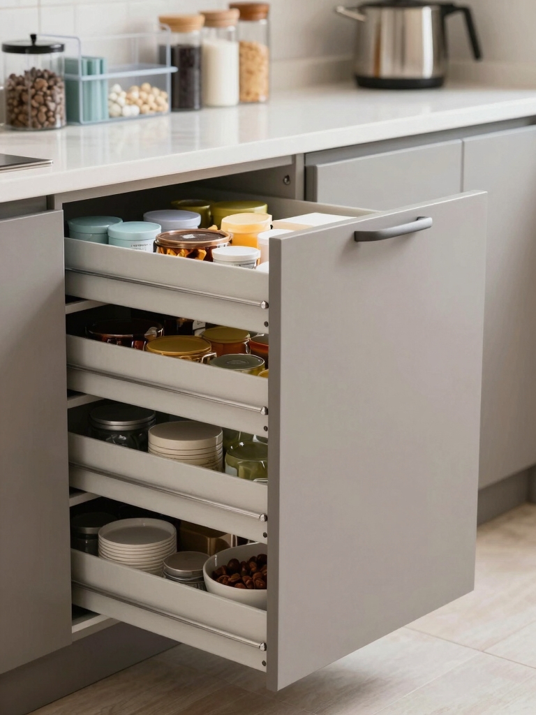 organize cabinets by frequency