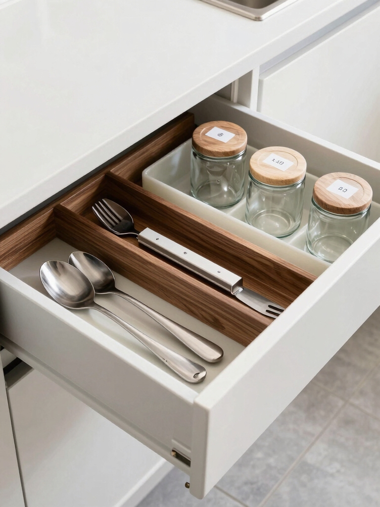 organized drawers reduce clutter