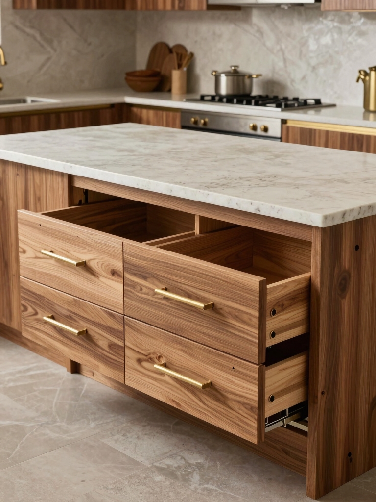 organized efficient kitchen workspace