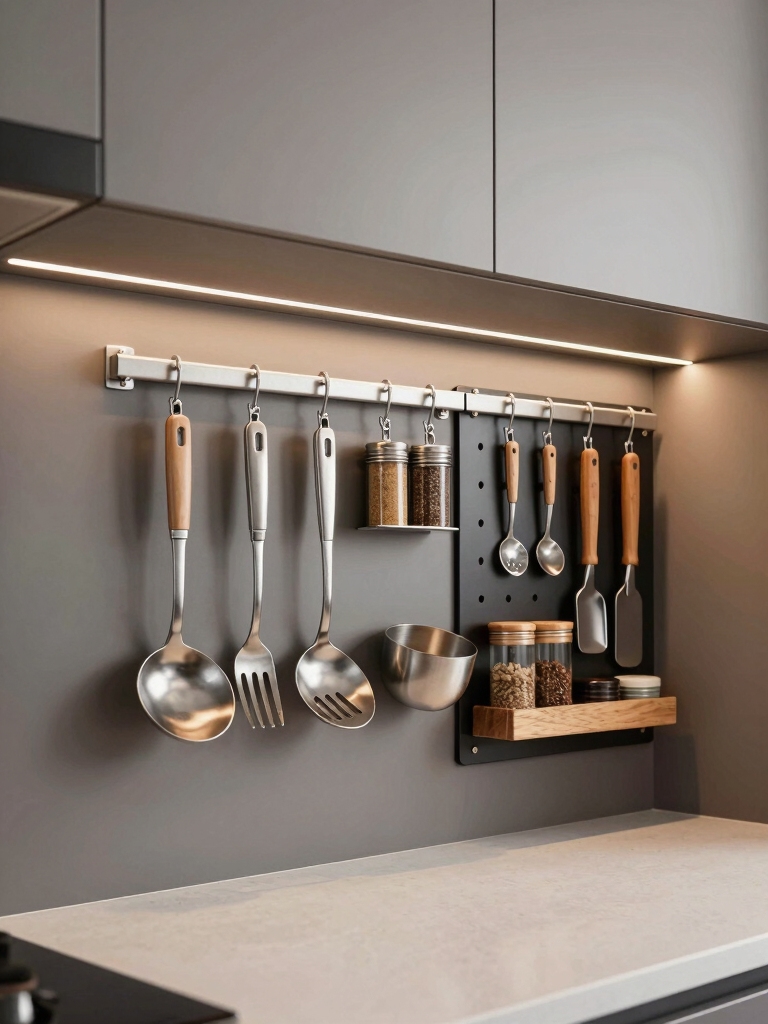 organized small kitchen tools