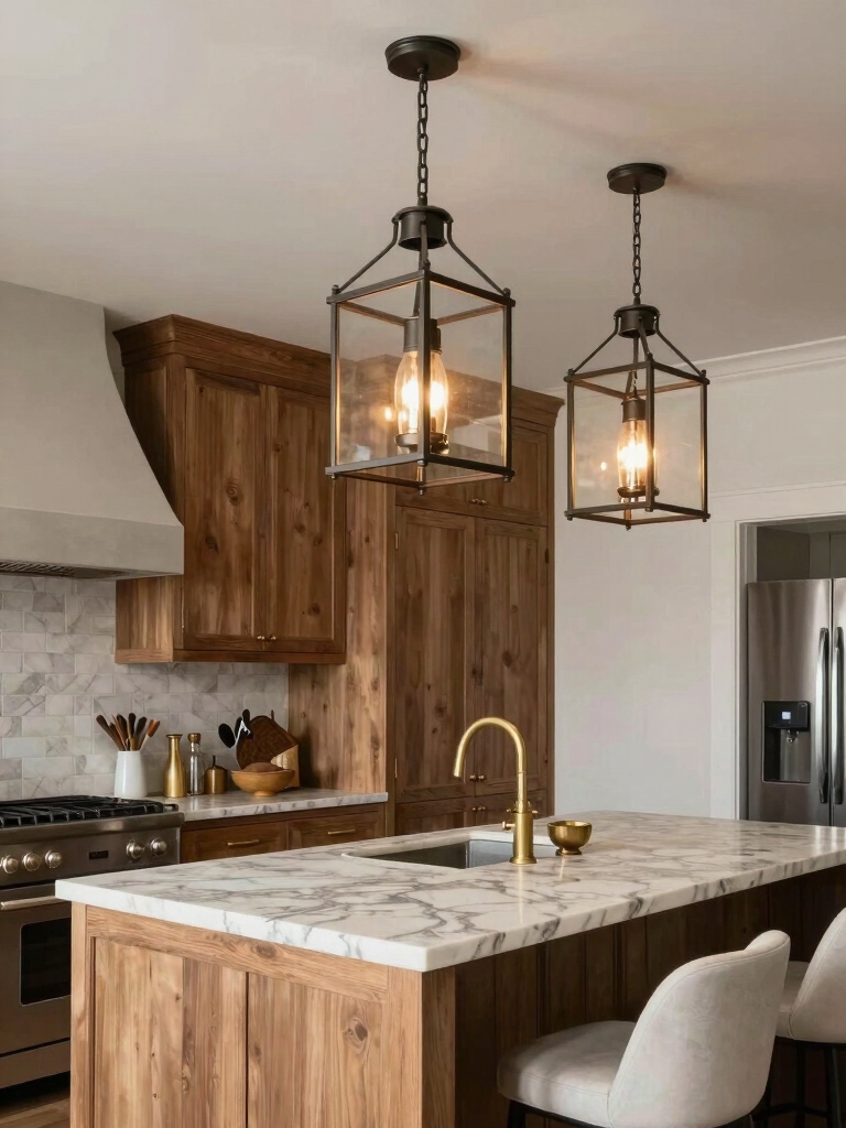 oversized lanterns create harmony