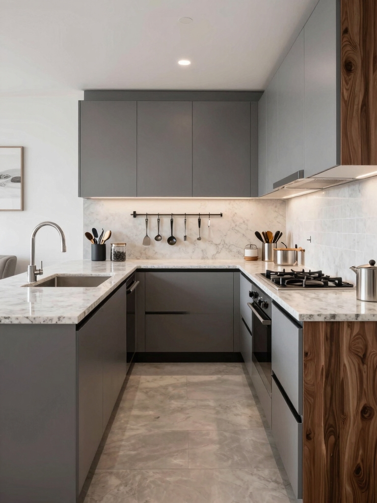 parallel kitchen efficiency zones