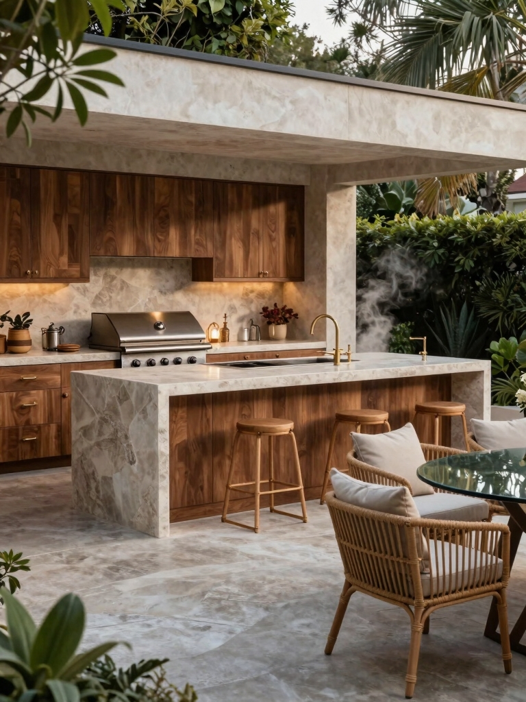 patio kitchen for gatherings