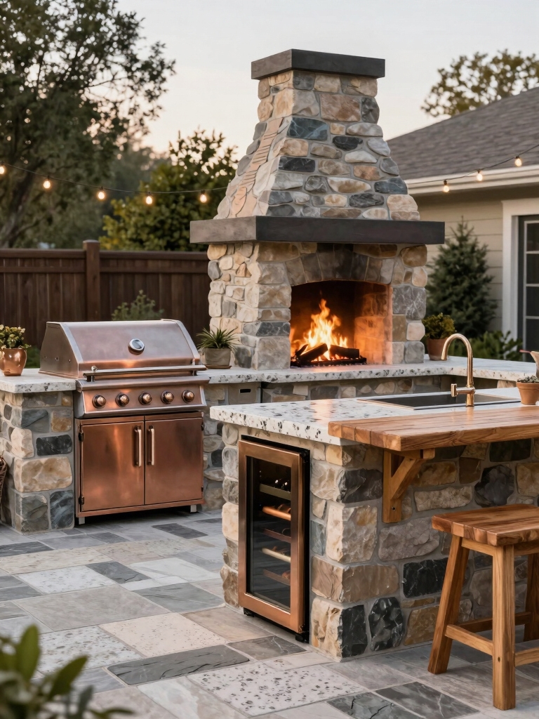plan functional outdoor kitchen