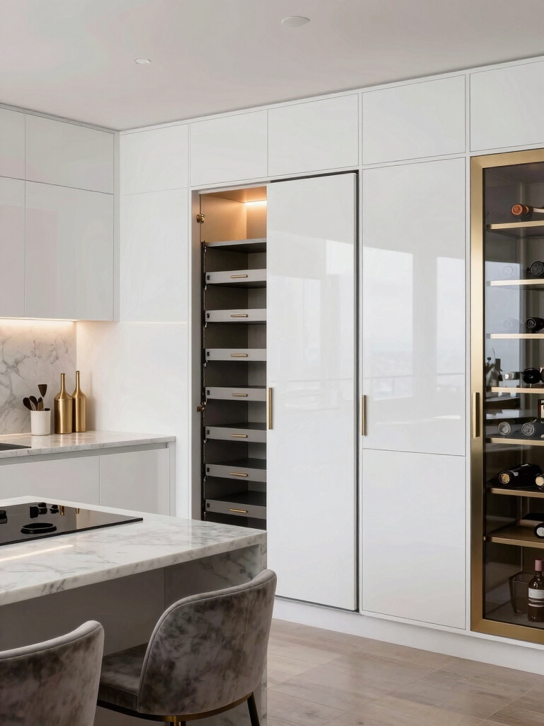 polished hidden storage solutions