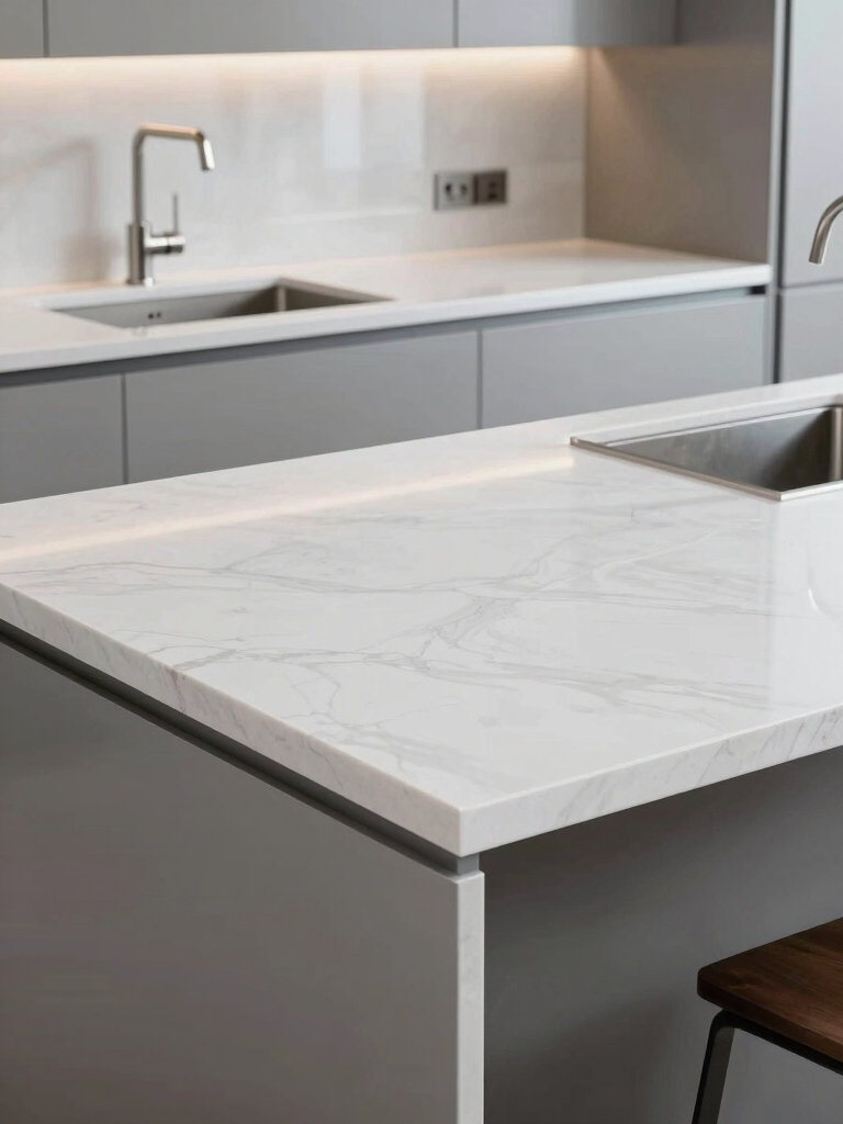 premium white quartz surfaces