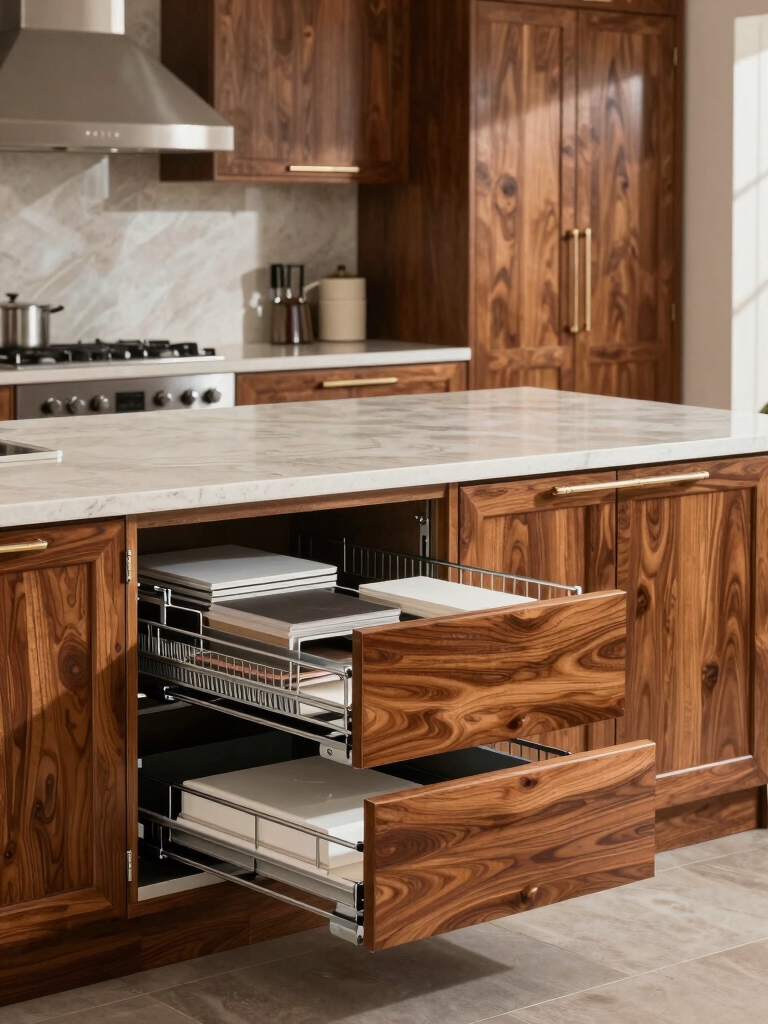 pull out organizers for efficiency