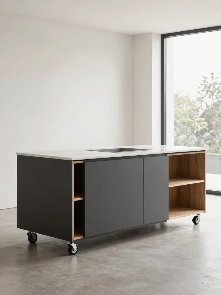 reconfigurable modular kitchen islands