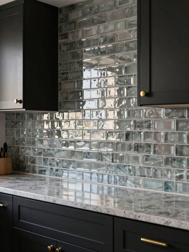 reflective glass tile elegance