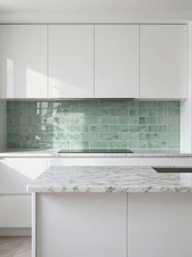 reflective kitchen surfaces shine
