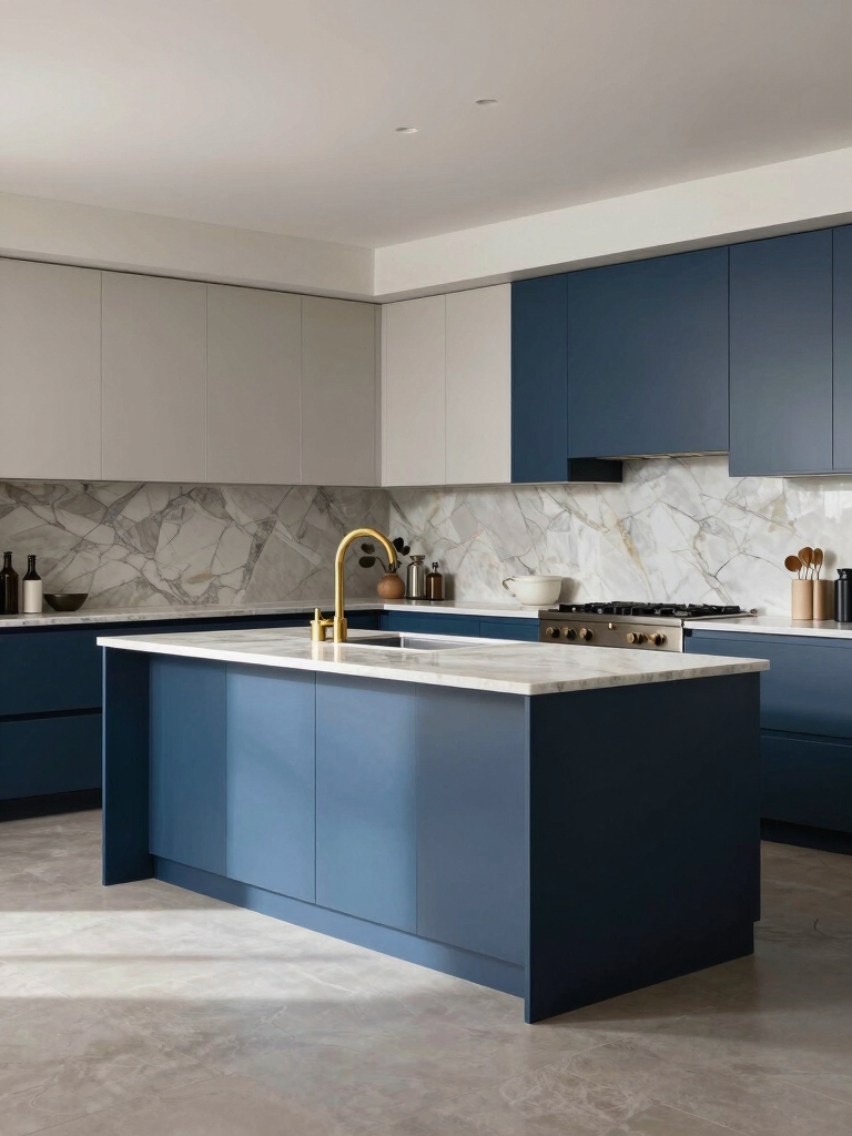 refreshing blue kitchen islands