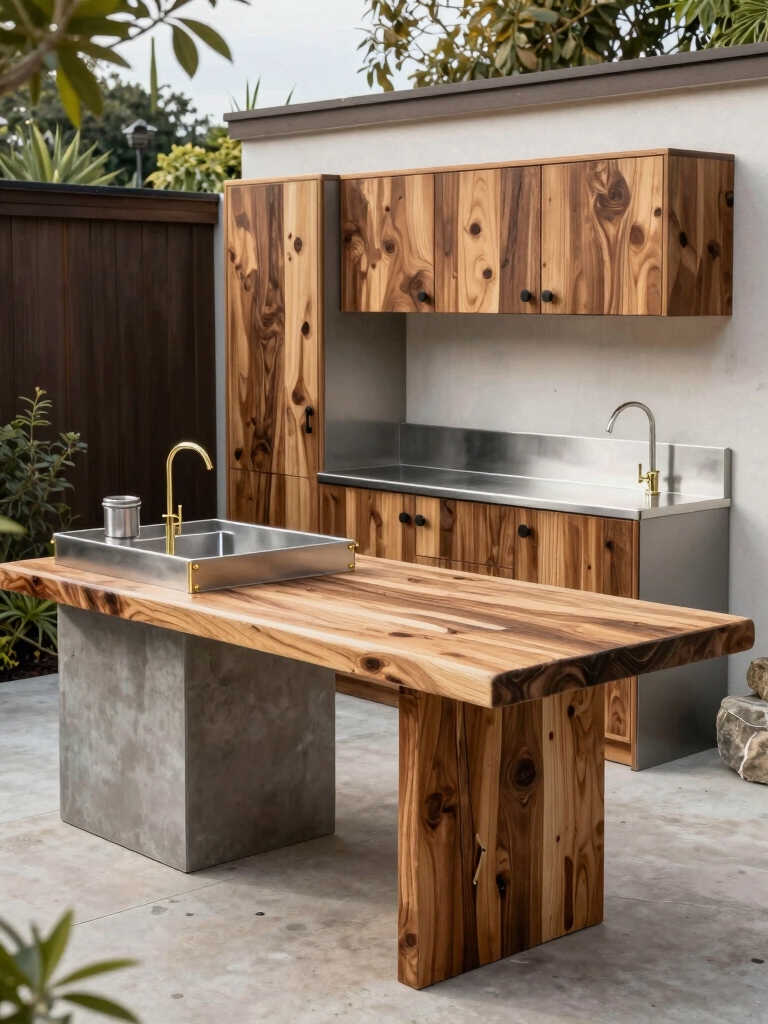 repurposed furniture outdoor prep