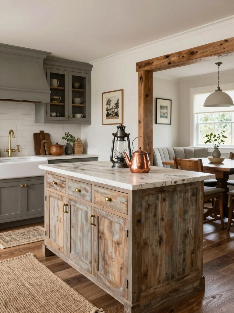 rustic reclaimed wood accents