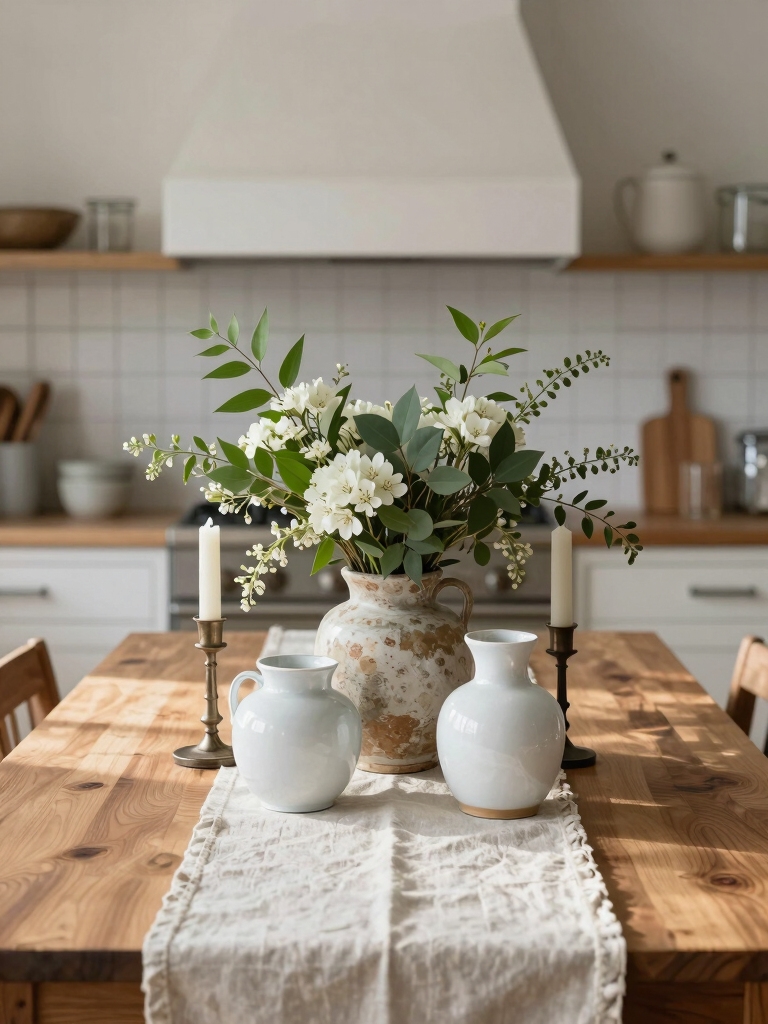 rustic vessels and greens