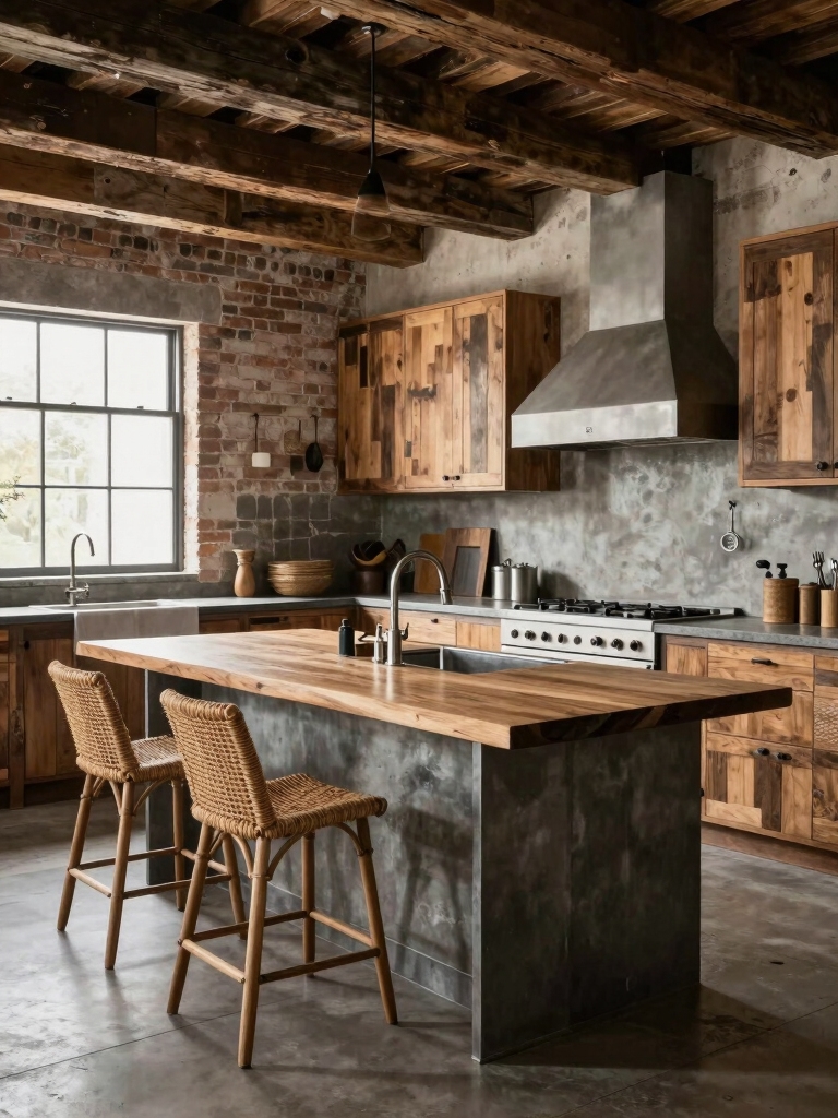 rustic warmth meets modern cool