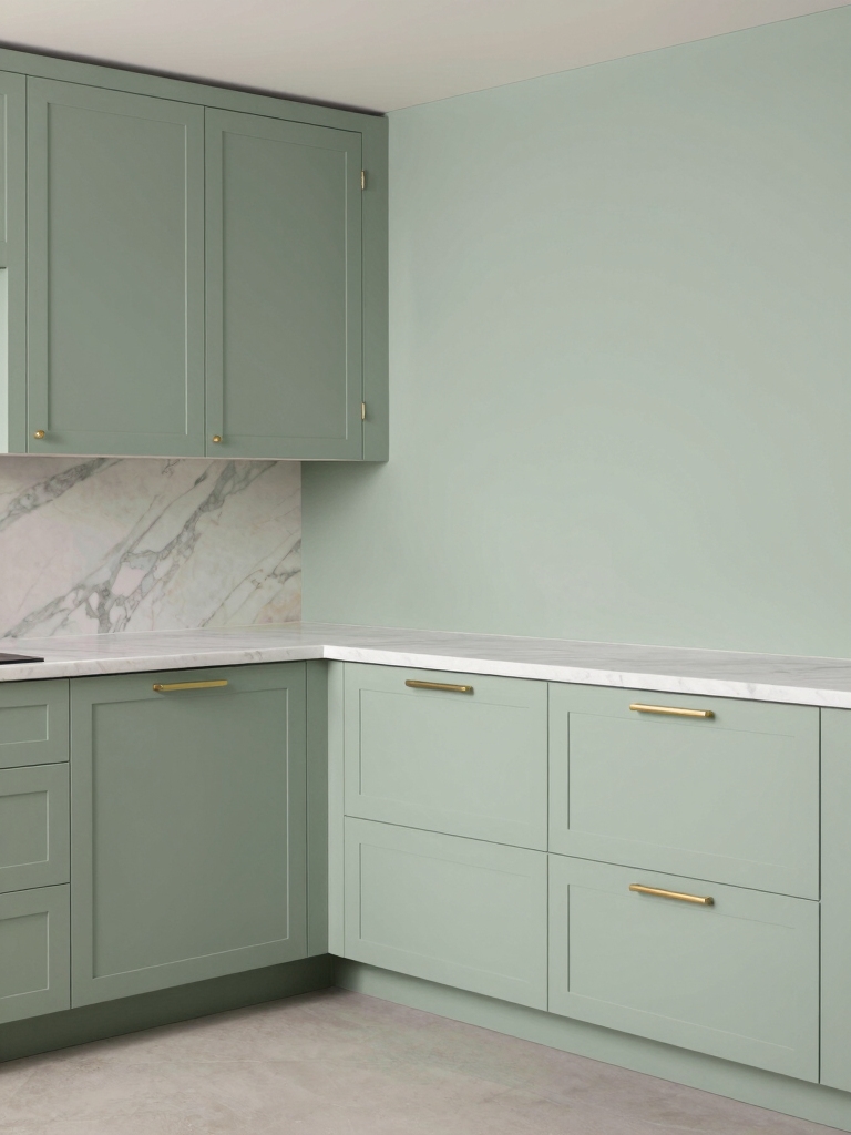 sage cabinets for serenity