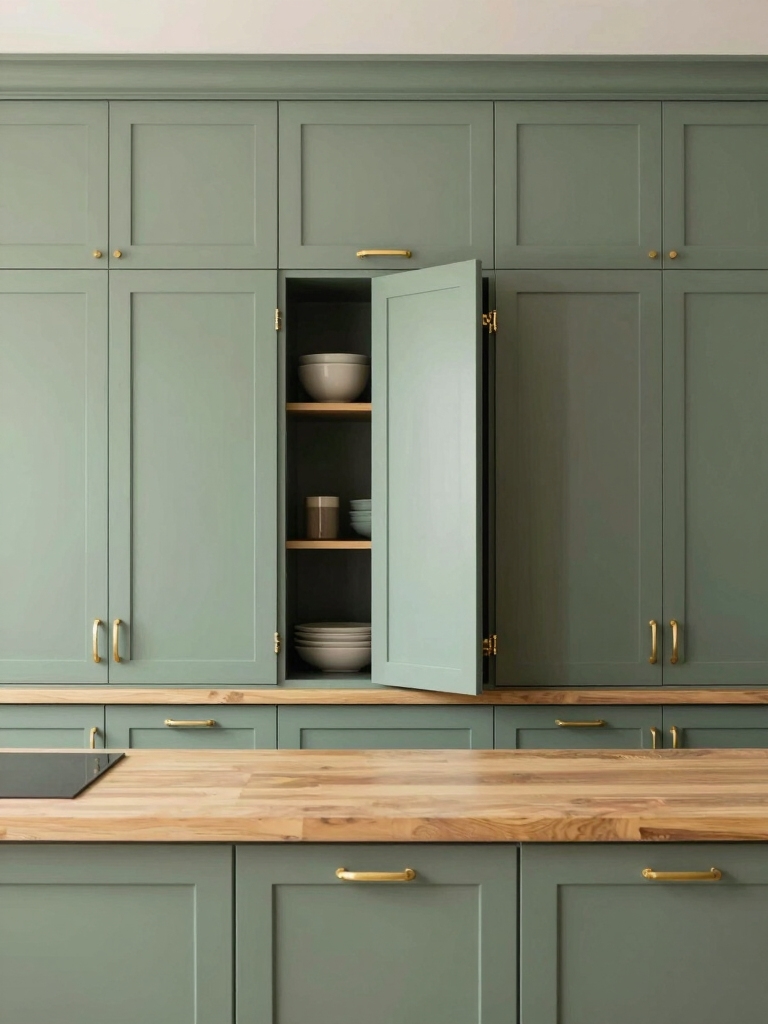 sage green kitchen serenity