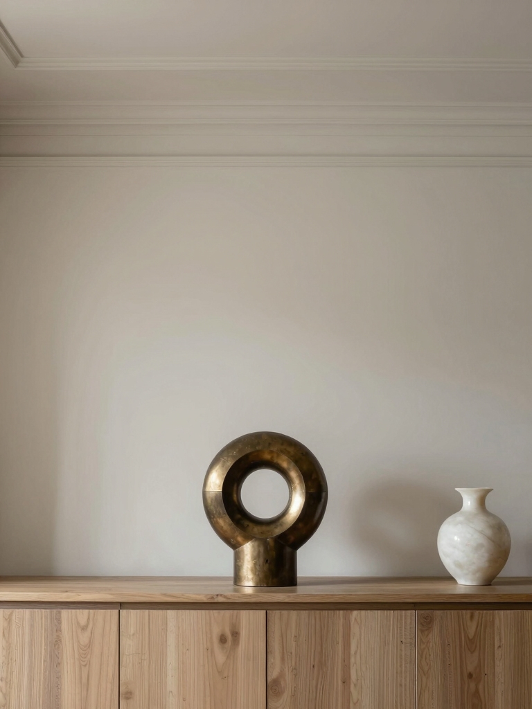 sculptural accents enhance cohesion