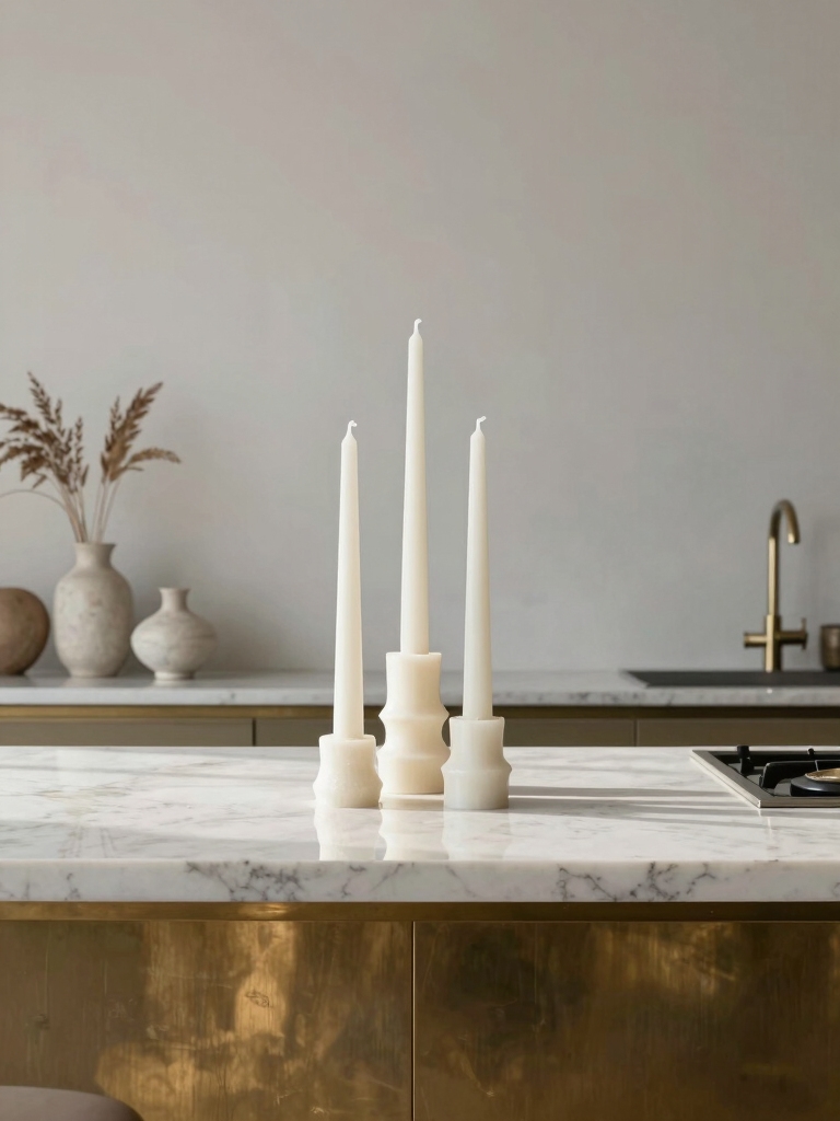 sculptural candles for minimalism