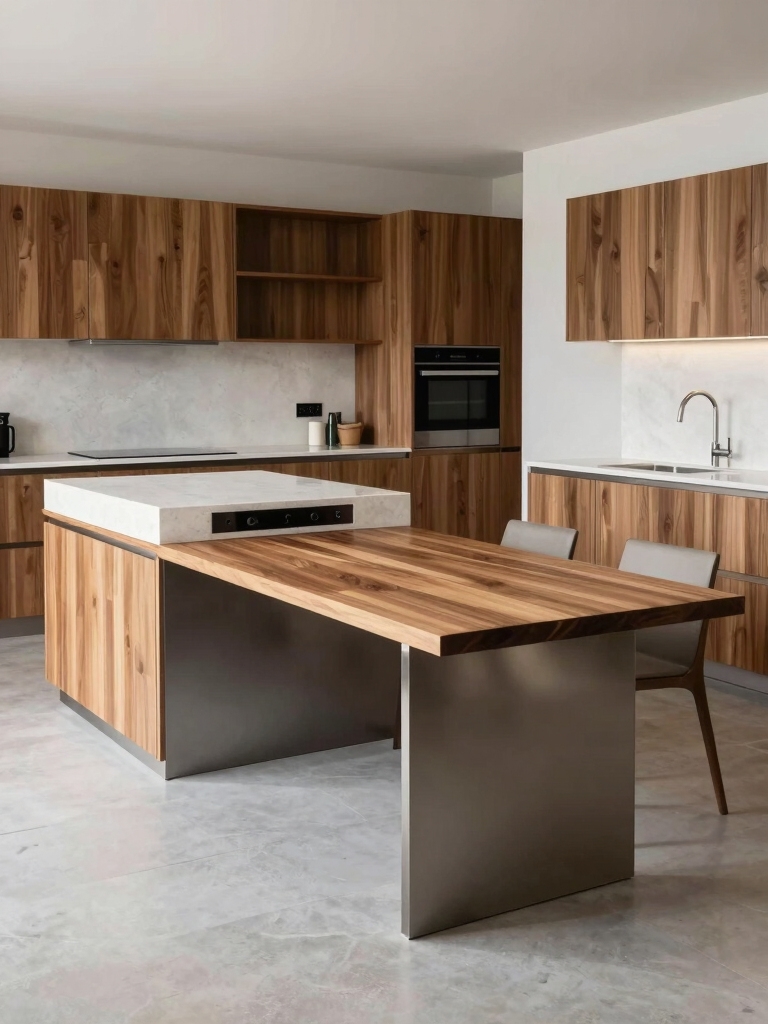 seamless built in kitchen islands