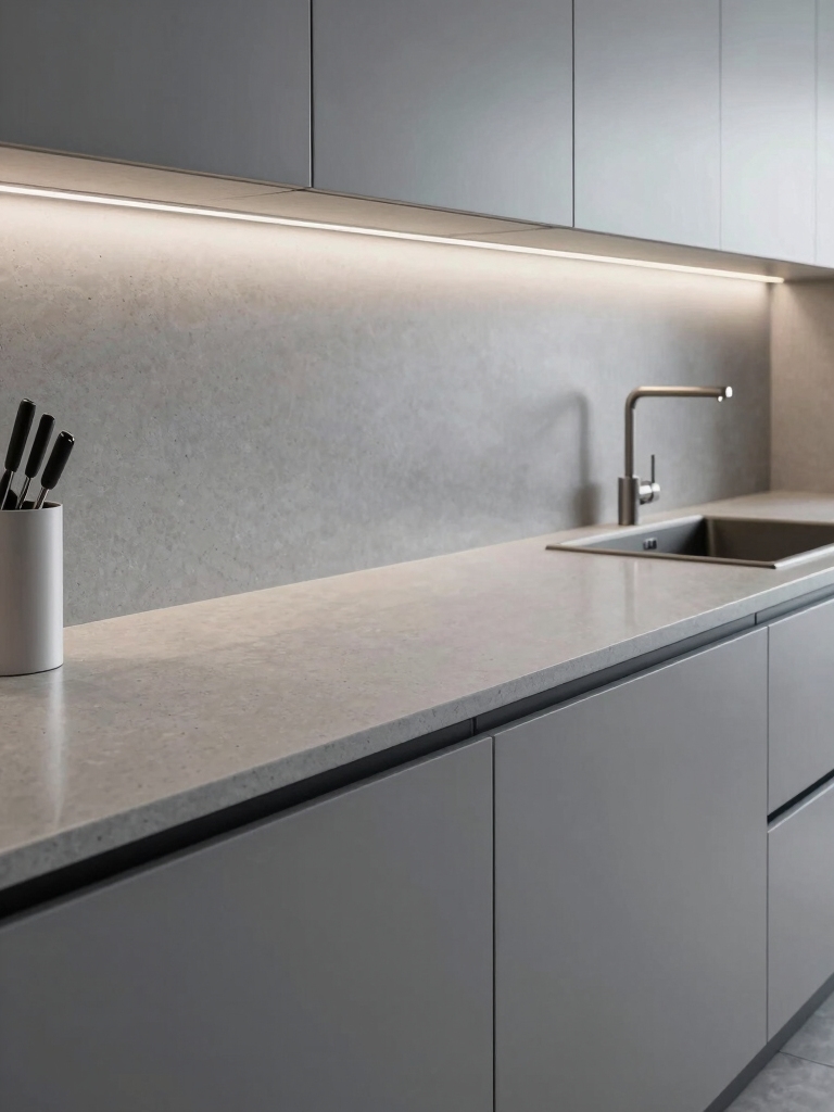 seamless expansive kitchen surfaces