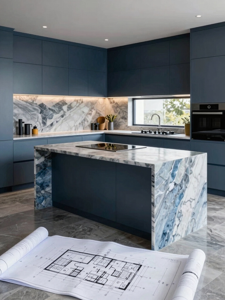 seamless kitchen island flow