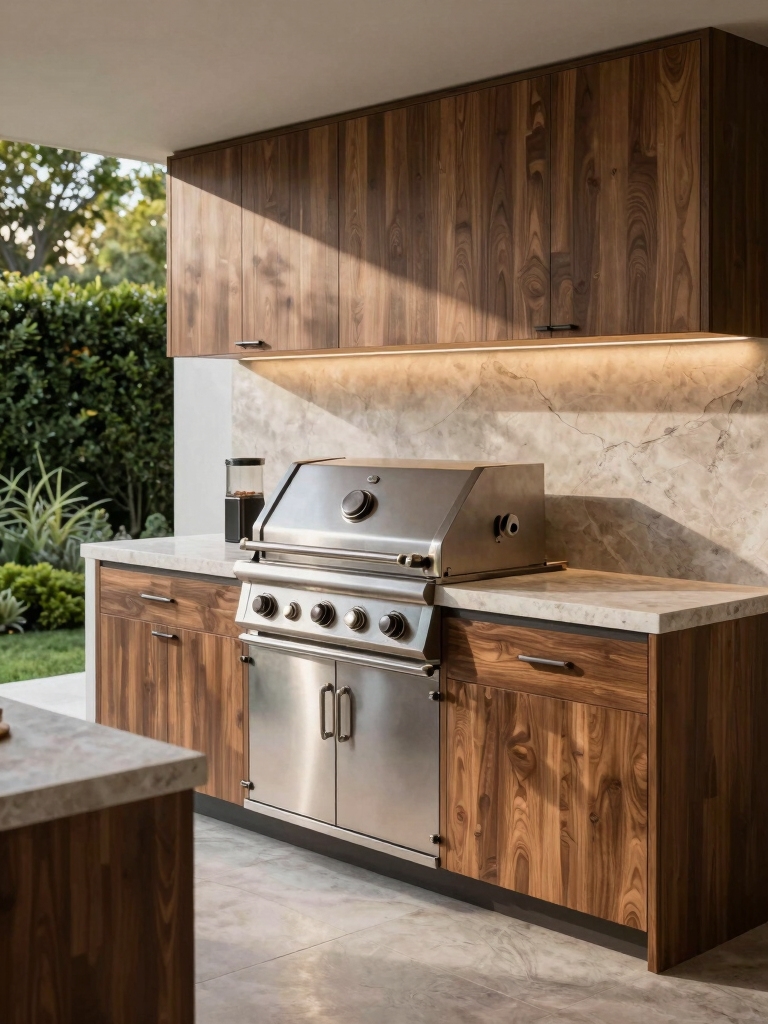 seamless outdoor kitchen design