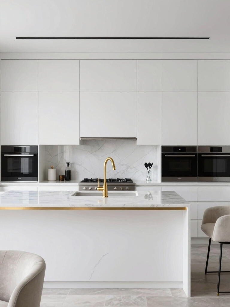 seamless white luxury surfaces