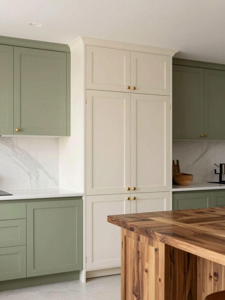 selecting greens for cabinets