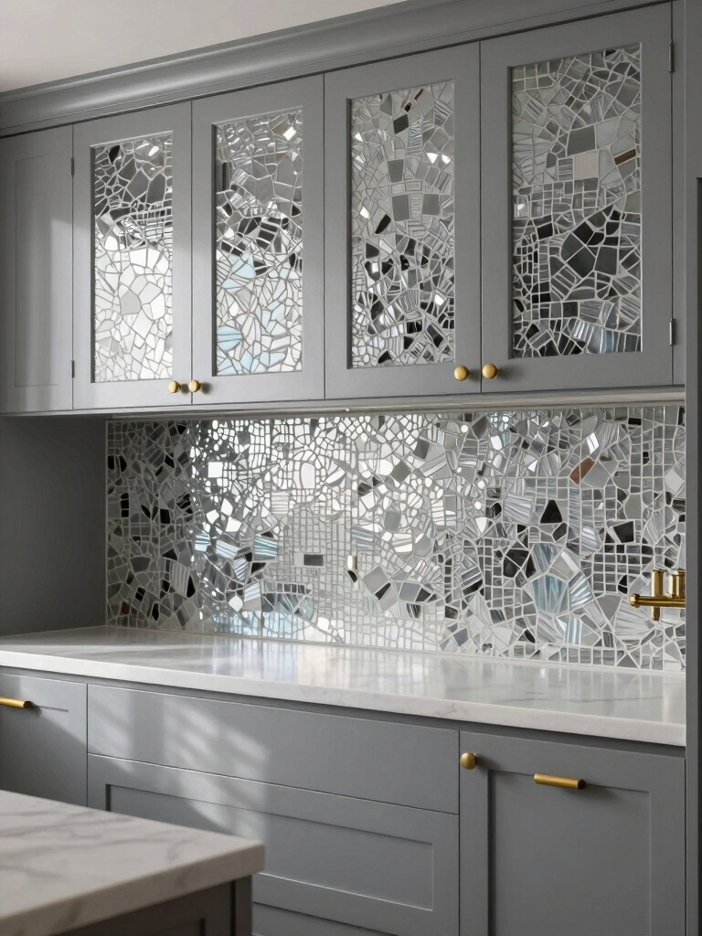 shimmering glass mosaics elevate