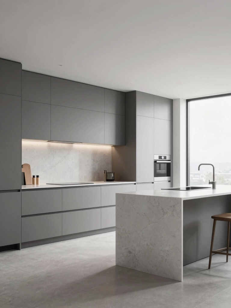 sleek minimalist cabinet design