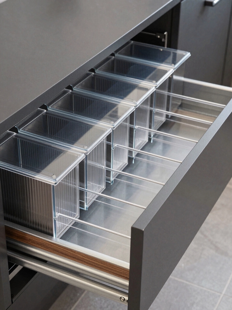 sleek organized drawer systems