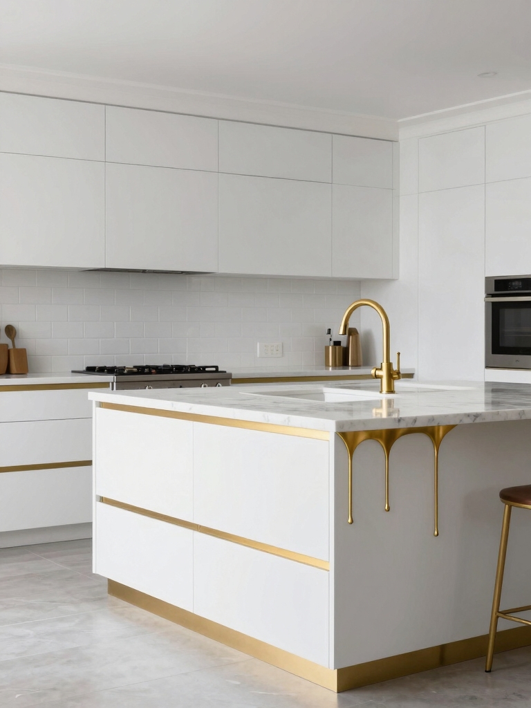 sleek white base elegance