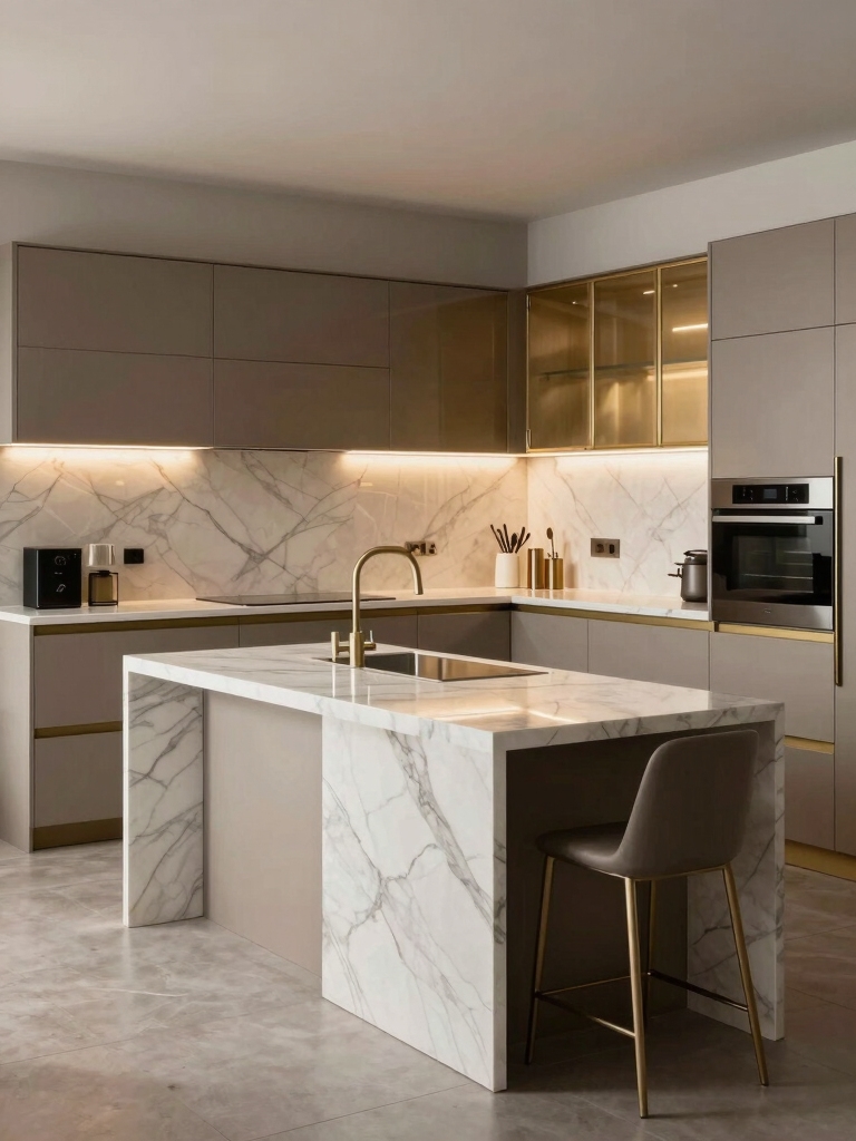 slim kitchen island designs