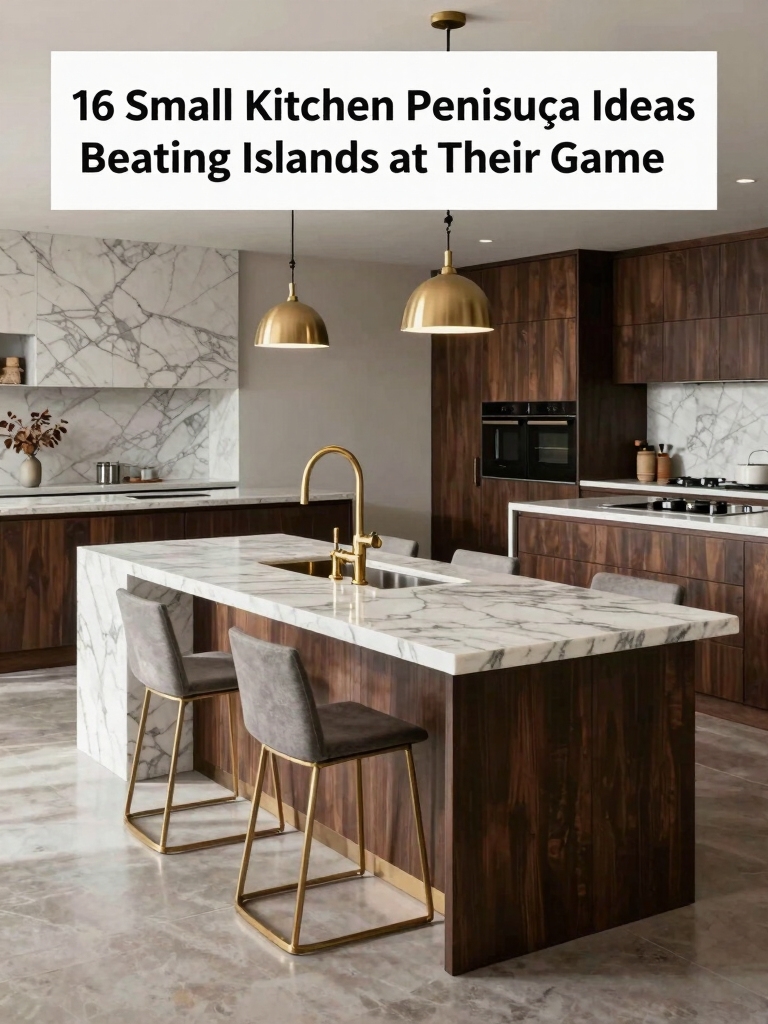 small kitchen peninsula designs