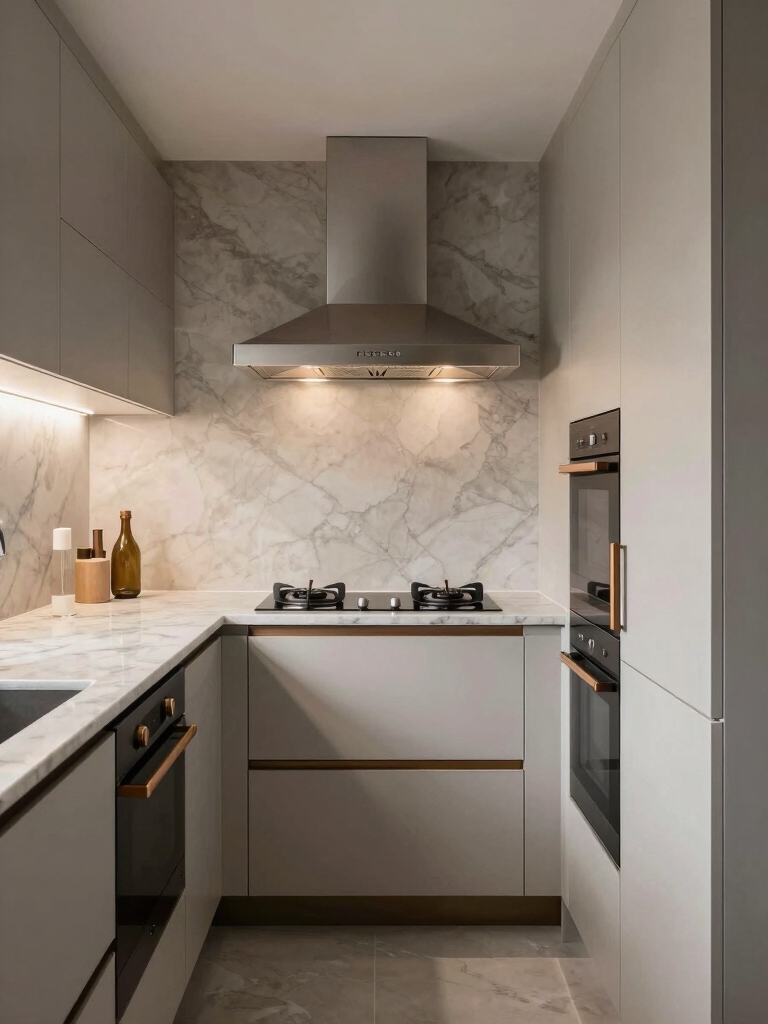 smart design for narrow kitchens