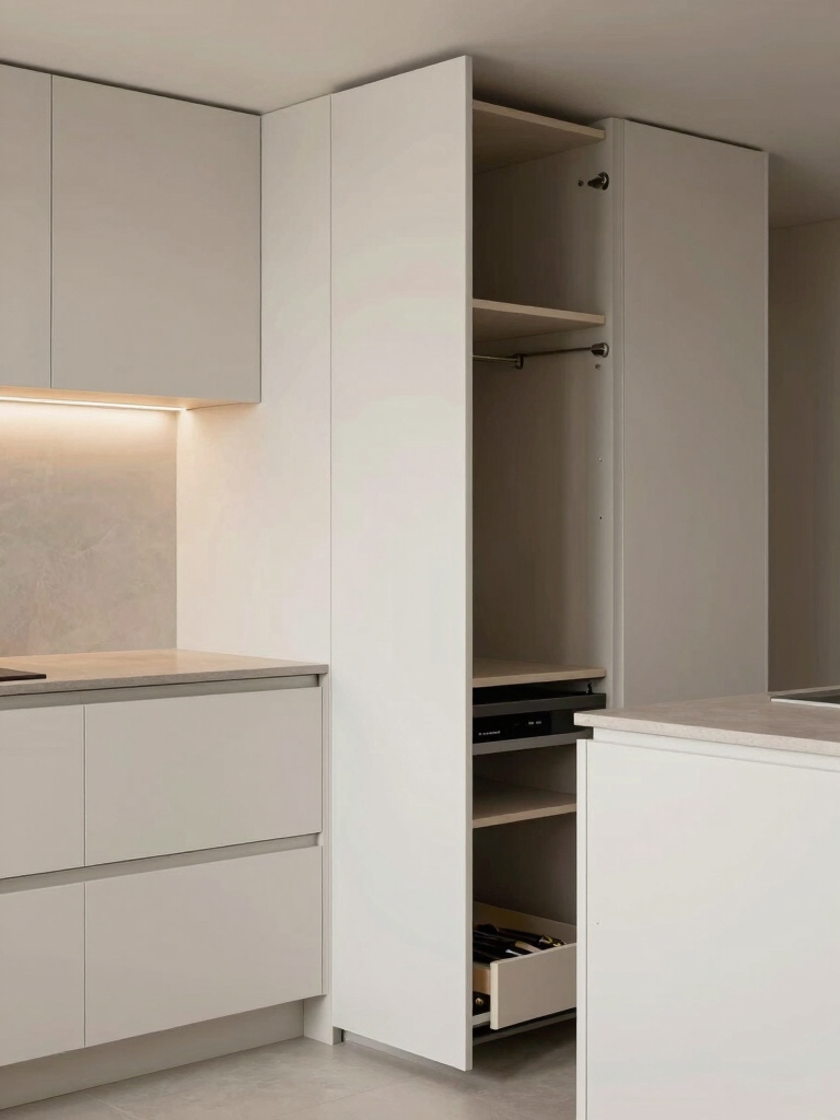 smart hidden kitchen storage