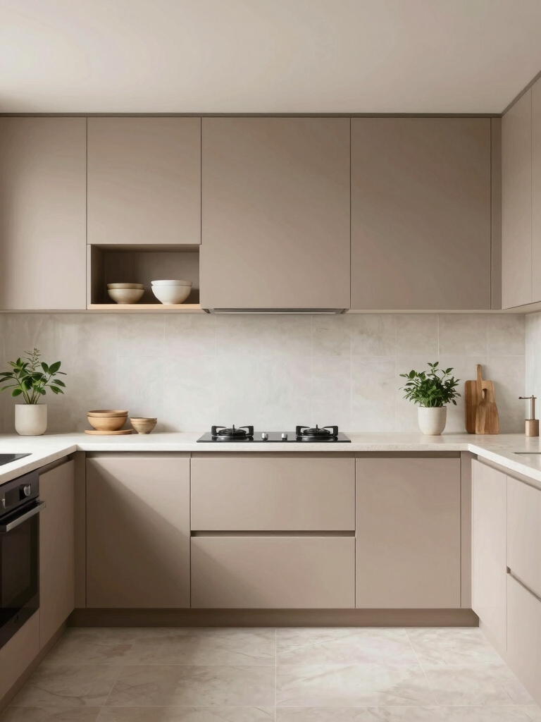 soft neutral kitchen design