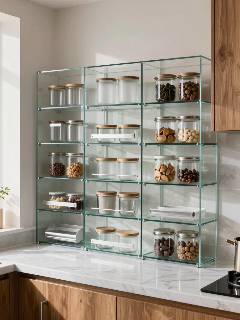 space saving glass storage solutions