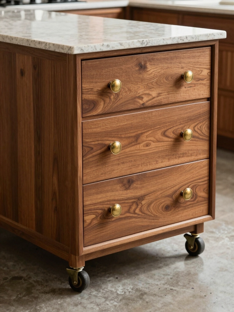 sturdy frame with casters