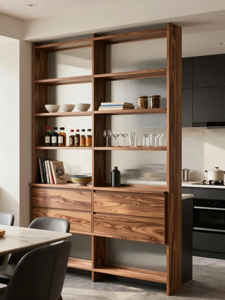 stylish functional room divider shelves