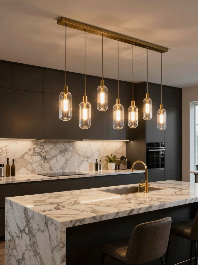 stylish kitchen island lighting