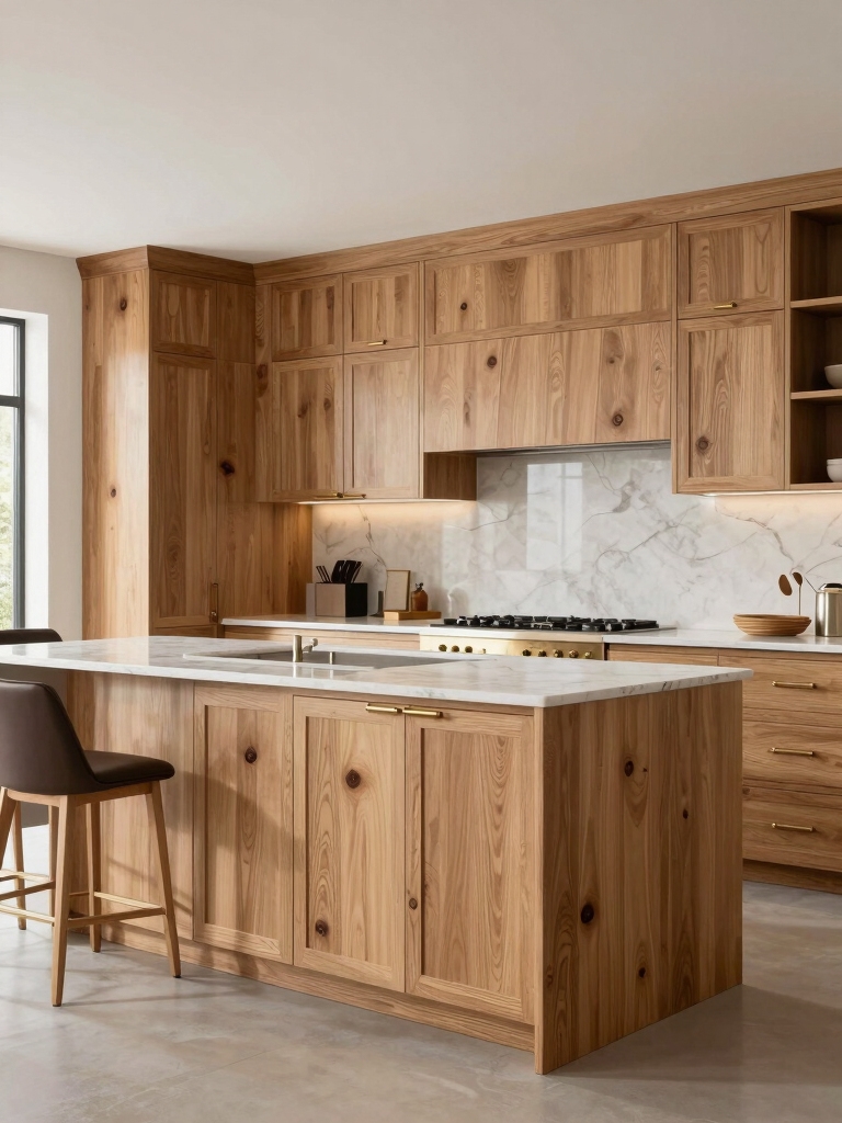 stylish oak kitchen cabinets