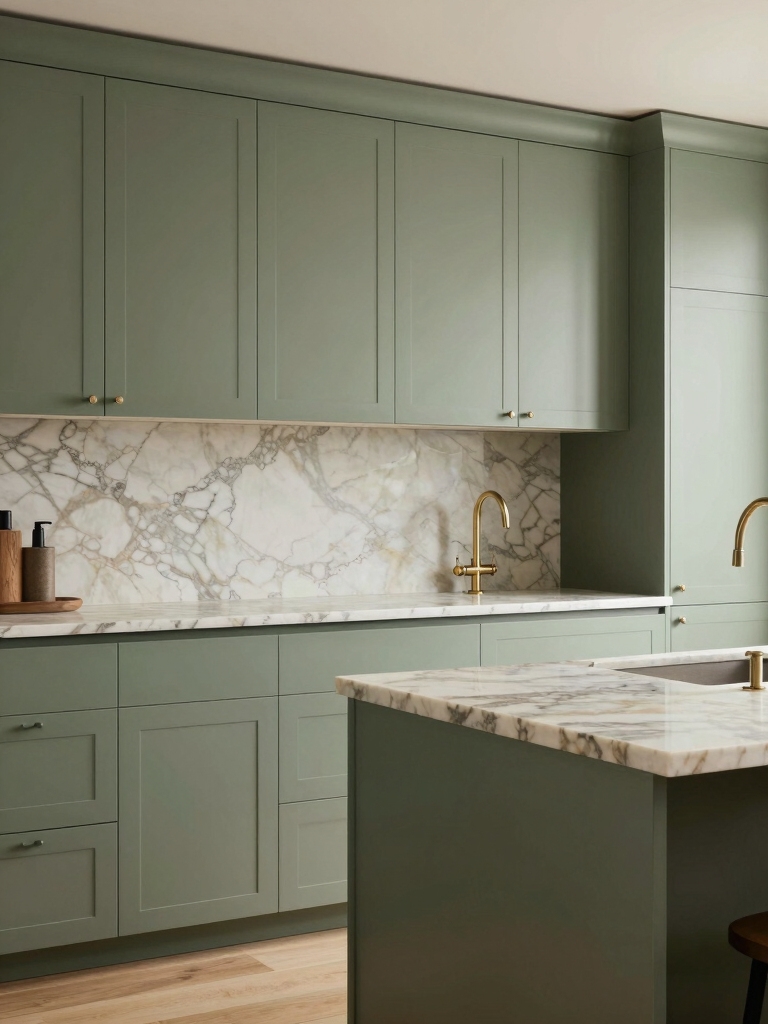 stylish sage cabinet countertops