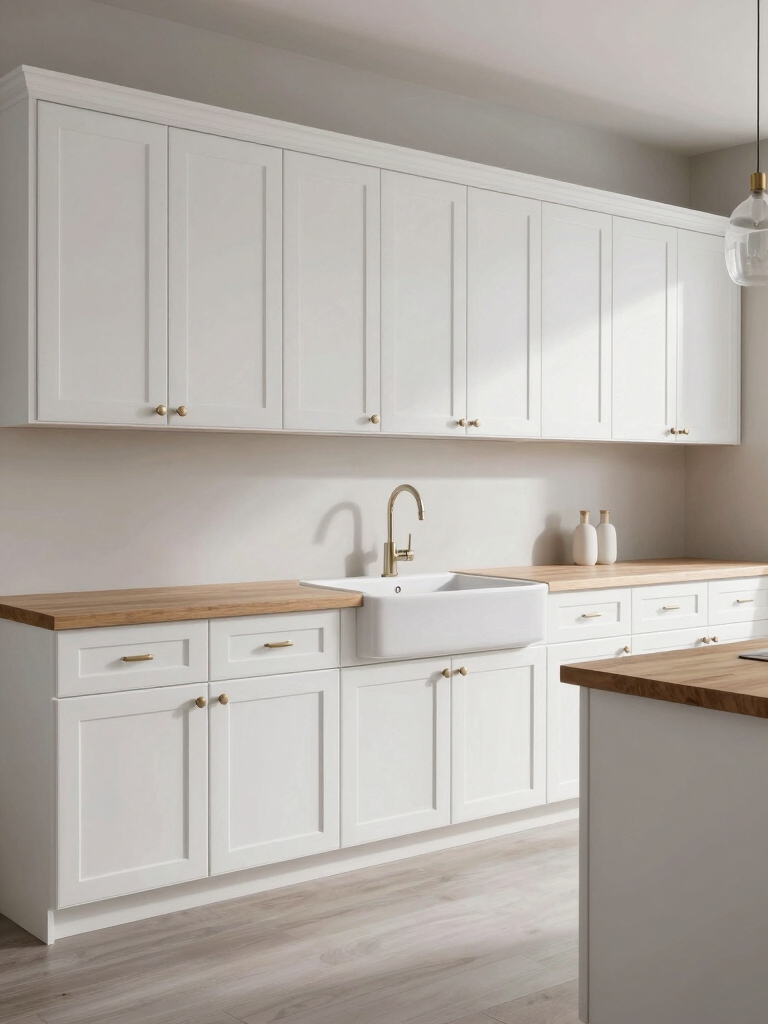 stylish white dove cabinets