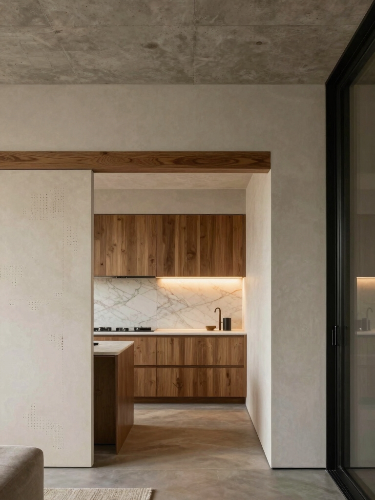 subtle functional kitchen dividers