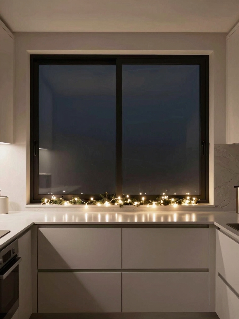 subtle glowing kitchen decor