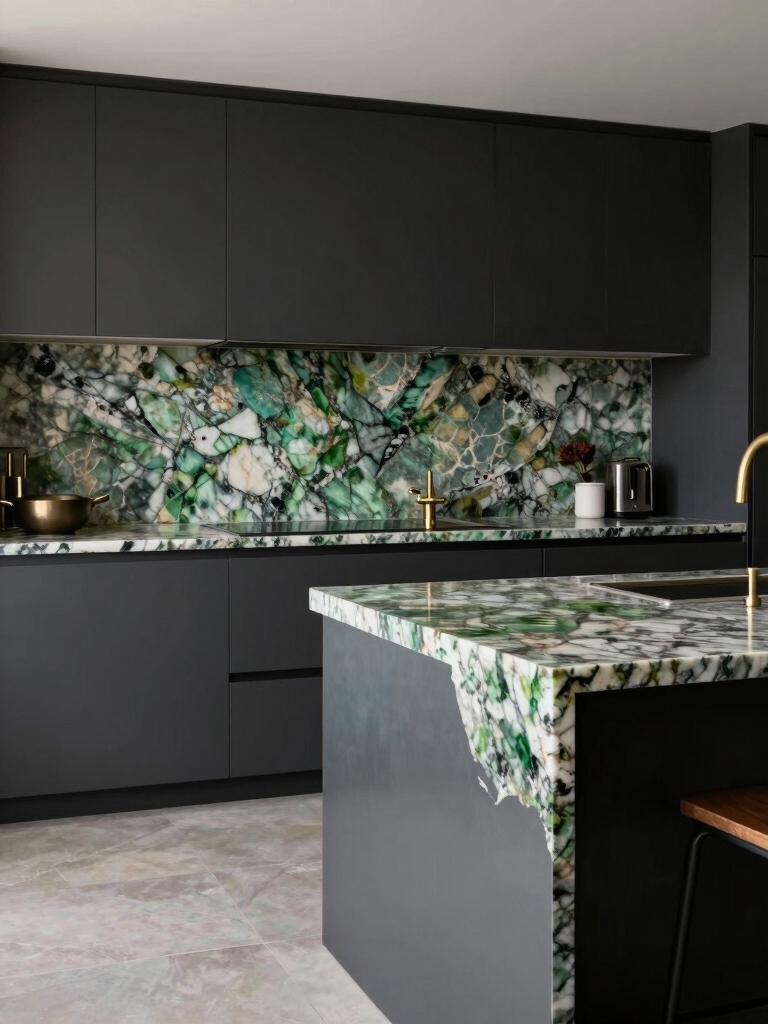 subtle moss green kitchens